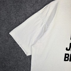 Vintage James Brown Shirt Mens XL White 90s Free Funny Parody Quote Jail Rare
