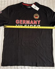 Tommy Hilfiger Germany Men’s XL T-shirt Patches/Embroider New With Tags (23×29)