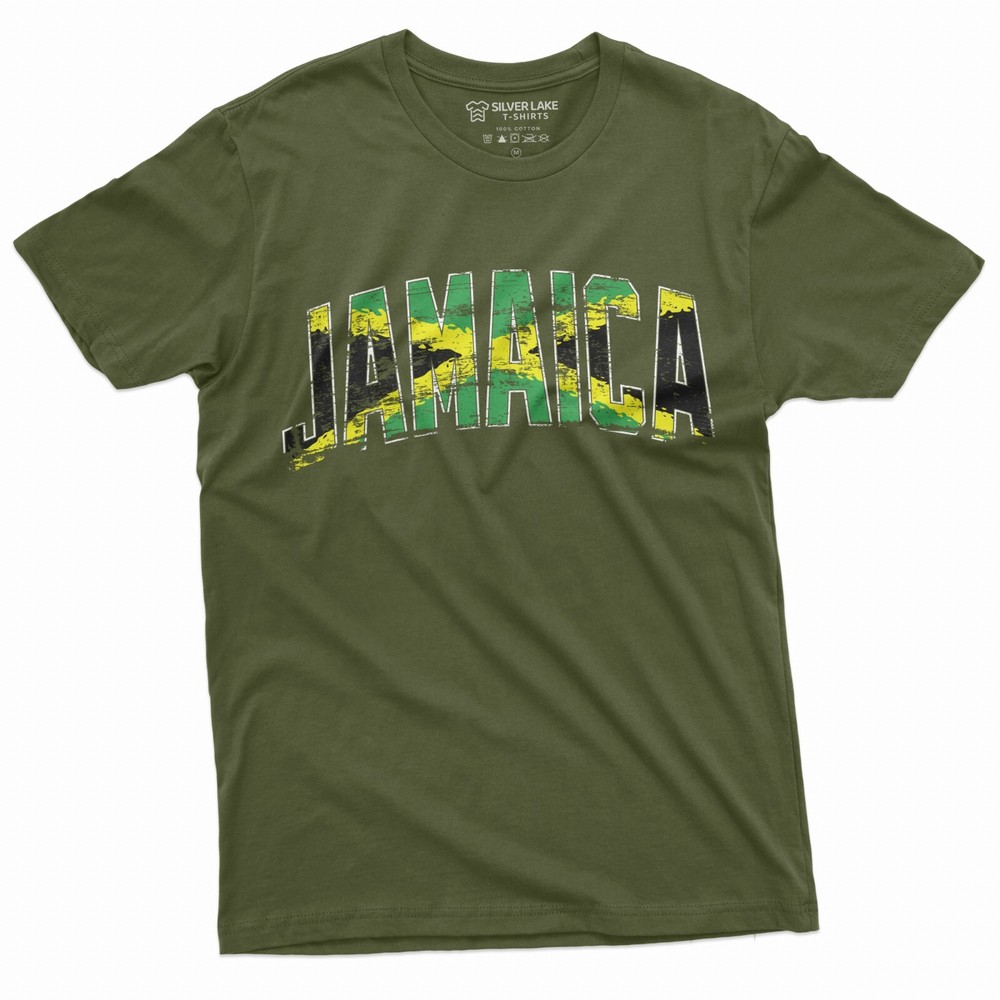 Men’s Jamaica T-shirt Jamaican Flag Patriotic Tee heritage Diaspora Day shirt