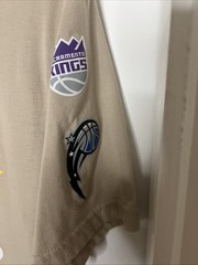 NBA Ultra Game Mens All Over Print Team Logo T-Shirt Tan Khaki Men’s Size L