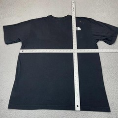 The North Face Shirt Mens Large Black Flag Graphic Logo Crewneck 100% Cotton