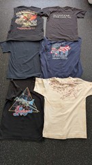 Vintage Military TShirt Bundle Lot of 6 Army USAF Air Show POW/MIA Sizes M-2XL