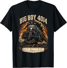 Big Boy 4014 Steam Engine Locomotive Train Vintage Railroad T-Shirt