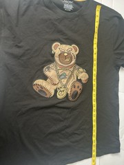 ScreenShot T-Shirt Mens Size 3XL 3D Bear Gold Chain Hip Hop Streetwear S/S