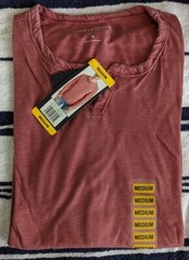 New Lucky Brand Men’s S Long Sleeve Notch Neck Triblend Henley Shirt Loden Green