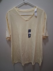 Mens George Size 2XL 50-52 V-Neck Short Sleeve Tee Shirt NWT