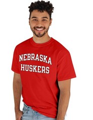 Blue 84 Mens Nebraska Cornhuskers T-Shirt Arched Team Color Team Color X-Large