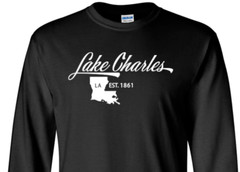 Lake Charles Louisiana T-Shirt Long Sleeve Graphic tee