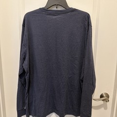 Eddie Bauer Men’s Blue Long Sleeve XL Tshirt NWT