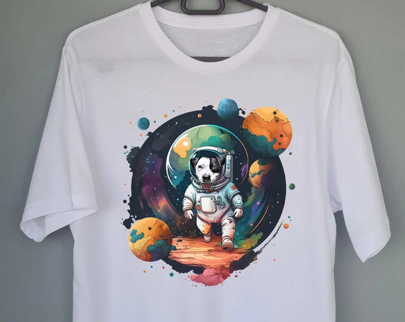 Custom Pet Portrait Comfort Tee Dog Cat Personalized T