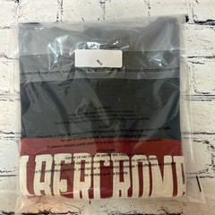 Vintage Abercrombie & Fitch Mens XL Navy Blue Red Stripe Logo T-Shirt Cotton