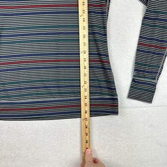 Burton Snowboard Shirt Adult Medium Stretch Long Sleeve Striped Dry Ride Men’s