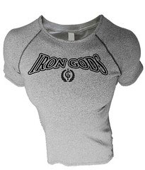 Iron Gods Raglan Logo Workout T-Shirt, Gym Shirt, Bodybuilding Tee, Gym Apparel
