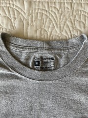 Carhartt Heather Grey long sleeve pocket T shirt Medium