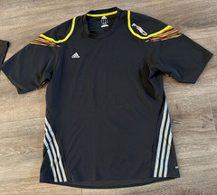 3 pc lot Adidas Workout Shirts Men’s Large 2 Climacool Black Gree Yellow