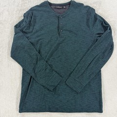 Marc Anthony Mens Size XL Slim Fit Long Sleeve Henley Shirt Pack Of 2 Snap
