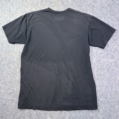 Lost T-Shirt Mens Sz L Black American Flag Slim Cotton Short Sleeve Crewneck Tee