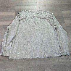 Onia Henley Shirt Mens XL Gray Linen Modal Lightweight Jersey Long Sleeve Tee