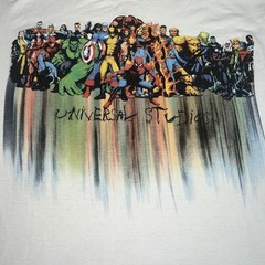 Universal Studios Marvels Hero’s/Villains Shirt Mens L Color Drip SpiderMan Hulk