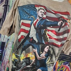 Bill Clinton & Monica Lewinsky The Mountain Brand Shirt Size Large (A18)