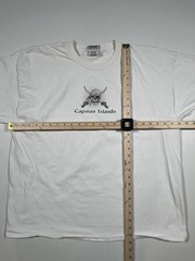 Cayman Islands Caribbean Pirates Shirt Mens 2XL White Del Sol Skull Graphic Tee