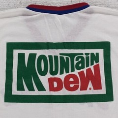 Vtg 80s Cleveland Indians Mountain Dew Jersey Style T-Shirt Medium Single Stitch