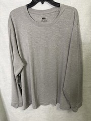 REI Co-Op Men’s NWT Gray Active Layering Tee Long Sleeve Crew Neck Size XXXL