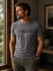Icebreaker Merino Wool Graphic T Shirt Gray Size M Men’s Cycling Running Base