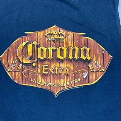 Corona Extra Mens XL Black Muscle Tank Top Sleeveless 3D Liquid Alstyle 2005