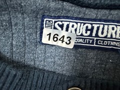 Vintage 90s Ribbed Henley Shirt Men 2XL Minimal Outdoor Casual Midweight Stretch