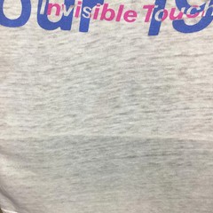 Vintage 1986 Genesis Invisible Touch Concert T-Shirt White S/M 80s Pop Rock Band