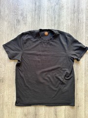 Common People Textured Waffle Shirt Mens XL Black Short Sleeve T Shirt