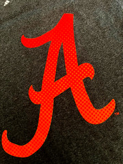 Alabama Crimson Tide Vinyl Team Logo SMALL adidas Big AL Elephant Gray