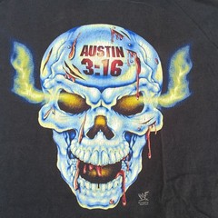 Vintage Stone Cold Steve Austin 3:16 WWF Wrestling Skull T-Shirt Mens XL AAA 90s