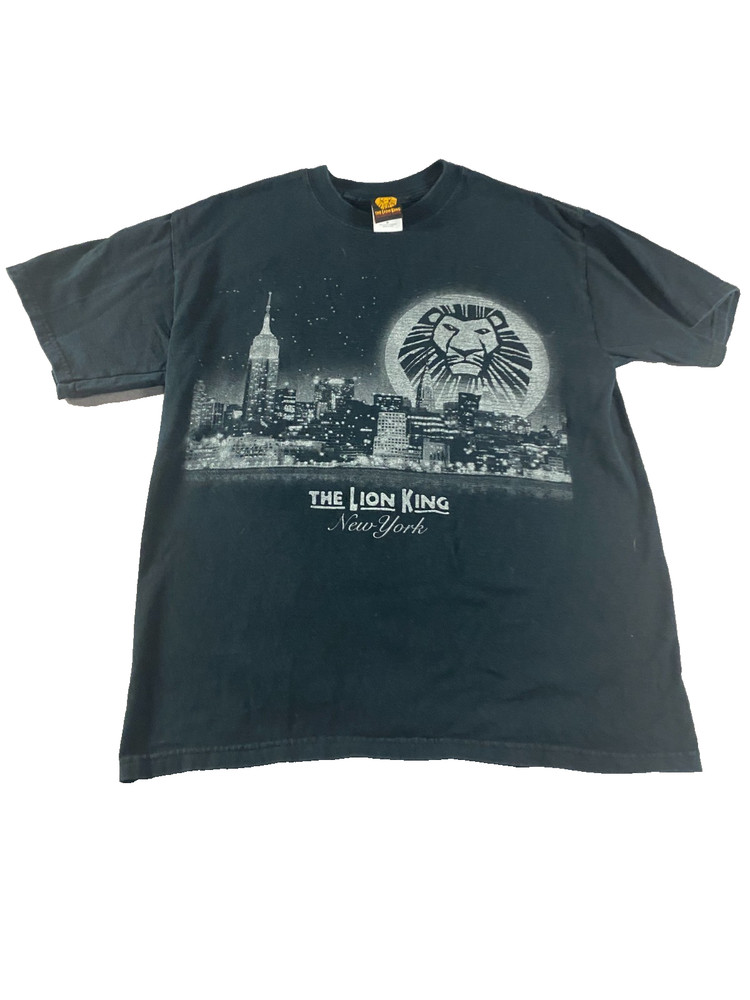The Lion King New York T-Shirt Size Medium Black Broadway Sparkles