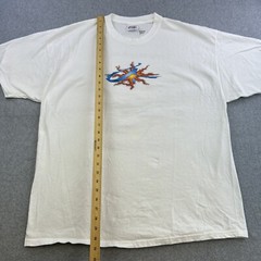 Vintage Aquatic Addiction Shirt Mens 2XL White Graphic Print Short Sleeve Adult
