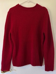 Great NW clothing CO. red sweater. SIZE L- super soft. NO FLAWS detected