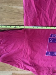Hanes Beefy-T Men’s XL Pink Short Sleeve Crew Neck Sports Graphic Logo Tee