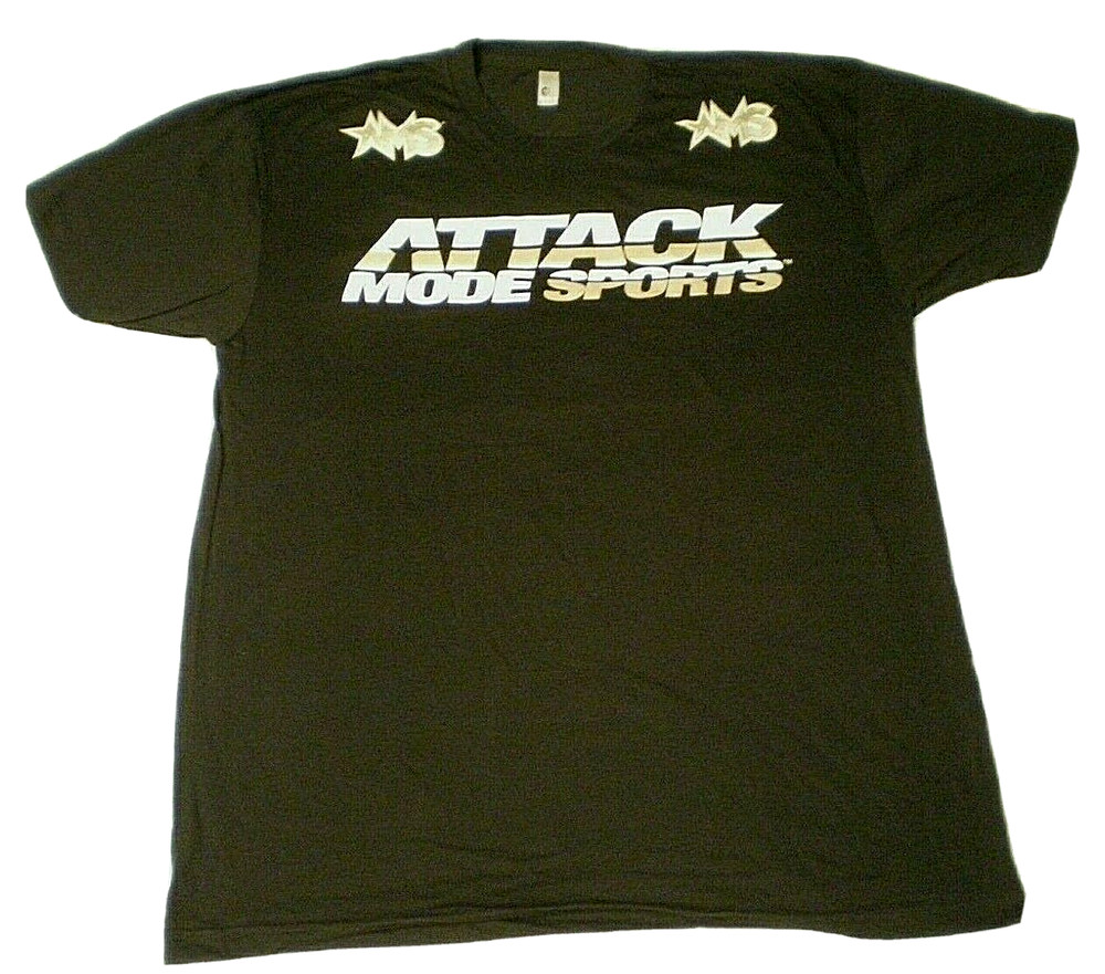 ATTACK MODE SPORTS Combat UFC MMA Fighting (Size L, Black) New USA Made T- SHIRT