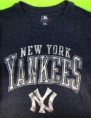 New York Yankees MLB Genuine Merchandise T Shirt Large Dark Gray Short Sleeve