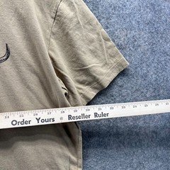 The North Face Shirt Mens Medium Khaki Crewneck Bulls Tan Beige Cotton Print