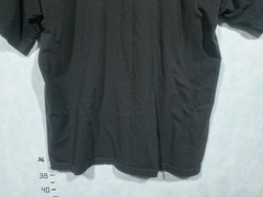 Fashion Gear Shirt Mens XL Black Geometric Pleated Crew Neck Cotton Jersey
