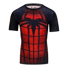 Spiderman 3D T-Shirts Short Sleeve Polyester Quick Dry Breathable Jerseys