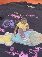 Takeoff The Last Rocket Album Promo T Shirt Adult Medium Black Migos Rap Tee