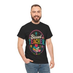 Retro Christian Teacher Floral Books Long Sleeve T-Shirt