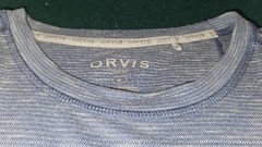 Orvis Classic Collection Men’s Medium Blue grey Knit Long Sleeve T-Shirt