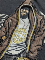 B-Boy Co MJ Collection Hip Hop Graphic Embroidered Shirt Streetwear Size 6