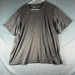 REI Co-op Men’s T-Shirt Size XXL Black Heather Short Sleeve Top Tee Performan