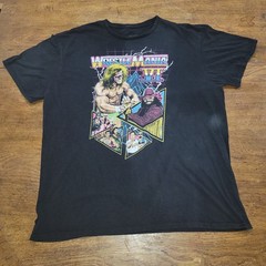 WWE WrestleMania VI Ultimate Warrior Macho Man Graphic Tee Men’s 2XL Black