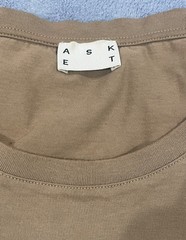 ASKET Lightweight T-Shirt Men’s Medium Taupe – SUPIMA Cotton – Excellent Conditi